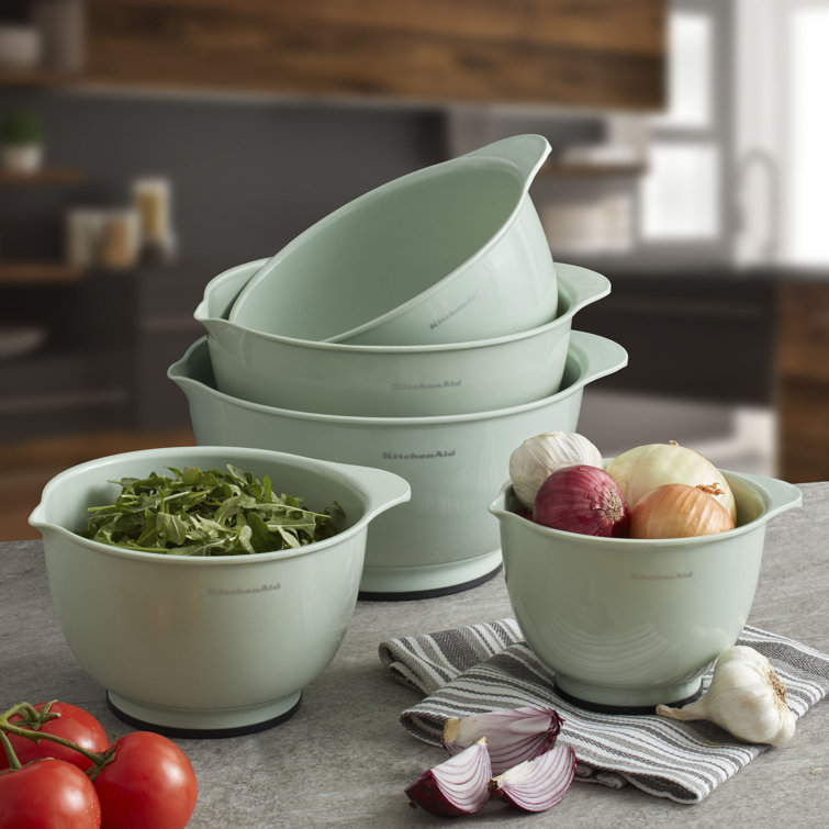 KitchenAid 5 Piece Plastic Mixing Bowl Set & Reviews Wayfair